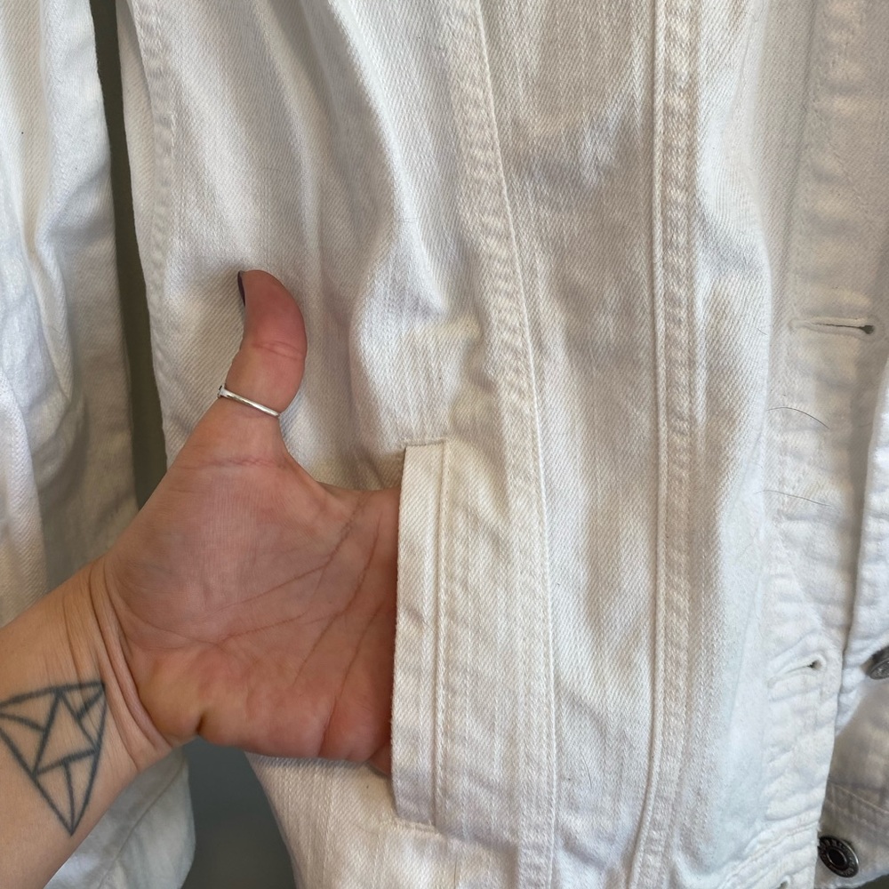 White Jean Jacket - Picture 5 of 6